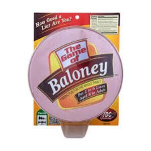 Brand New The Game of Baloney Family Board Game